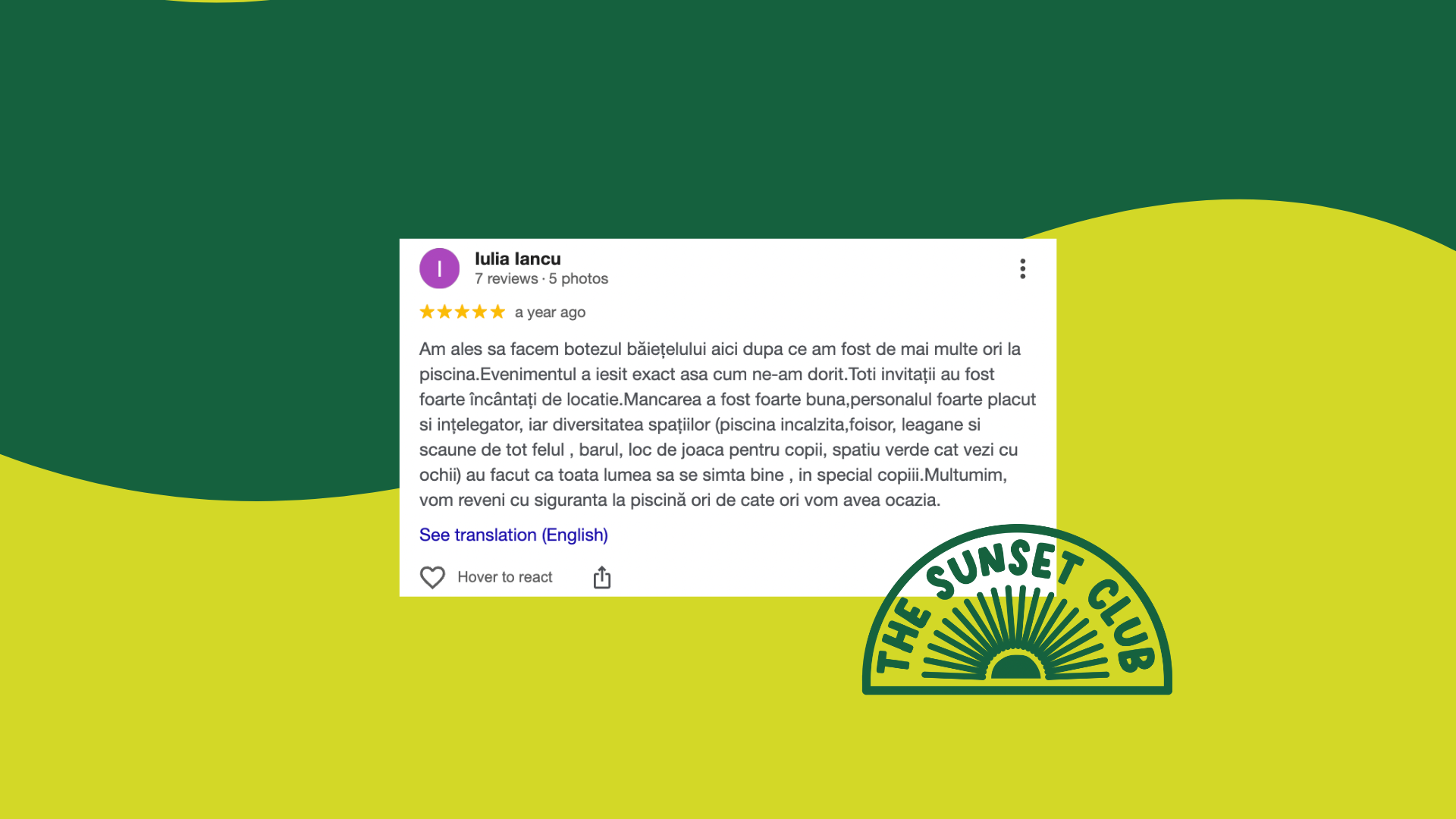 botez in aer liber langa București